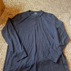 Croft & Barrow Men's Dark Blue Henley Shirt